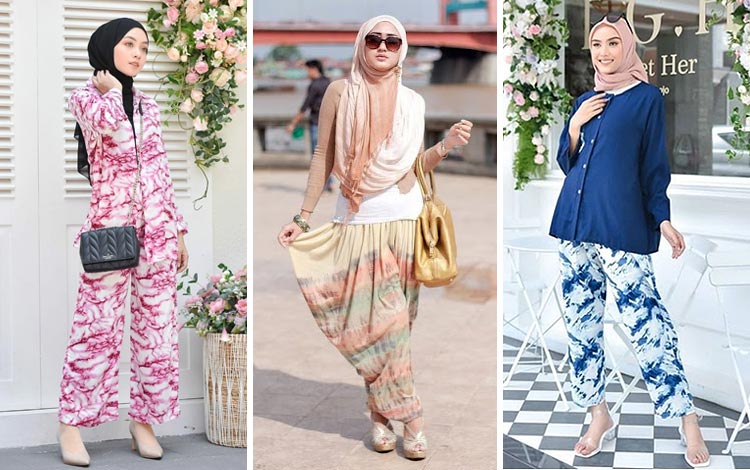  OOTD  Tie Dye Hijab  Kekinian  dan Nggak Norak images host com